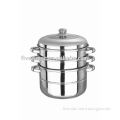 Stainless steel There-layer steamer 22cm